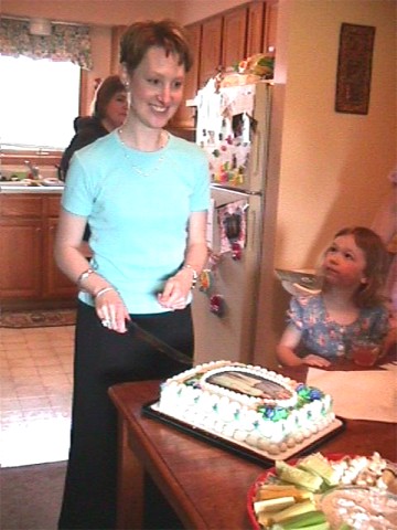 Kelly and the cake